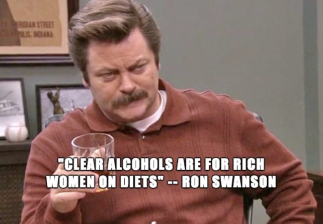 funniest memes 2018, ron swanson clear alcohols