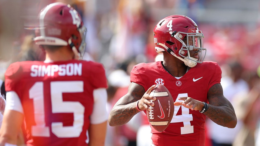 Alabama Quarterback Ty Simpson Jalen Milroe