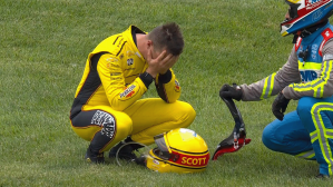 Indy 500 Crash Scott McLaughlin Warm-Up Lap Green Flag